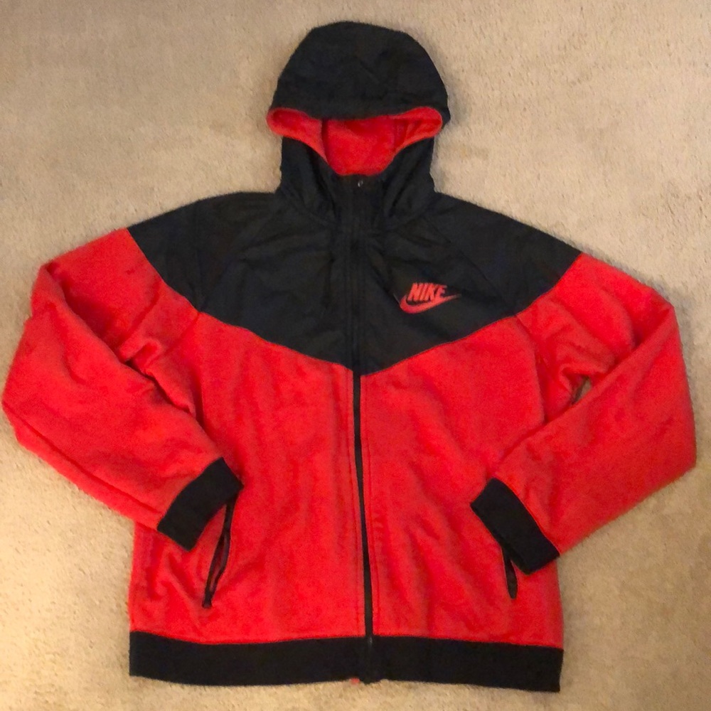 Nike full zip jacket with hoodie size XL